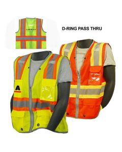 Majestic - Class 2 D-ring Pass Thru Mesh Safety Vest