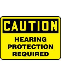 OSHA Caution Safety Sign - Hearing Protection Required